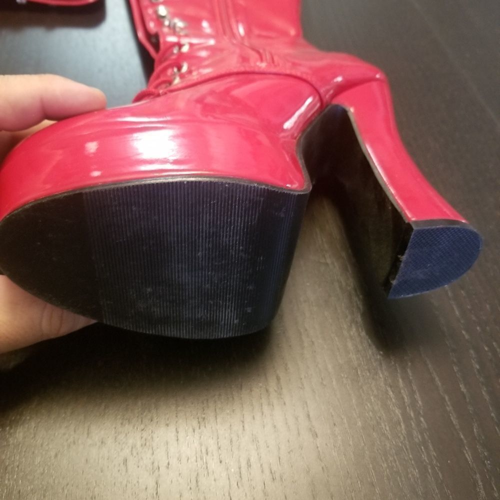 PLEASER EXOTIC WOMENS BOOTS SIZE 5 - Picture 3 of 8